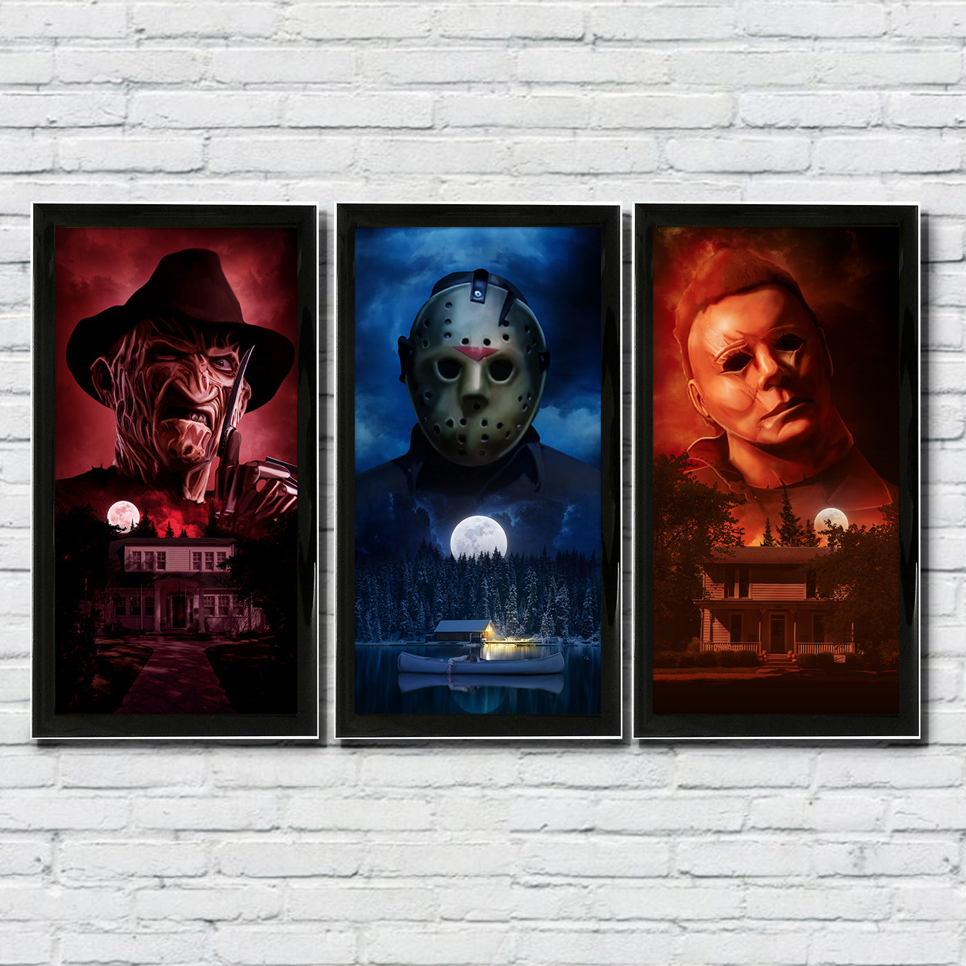 Terror Trio - Individual Halloween, NOES, F13 Non Official Art