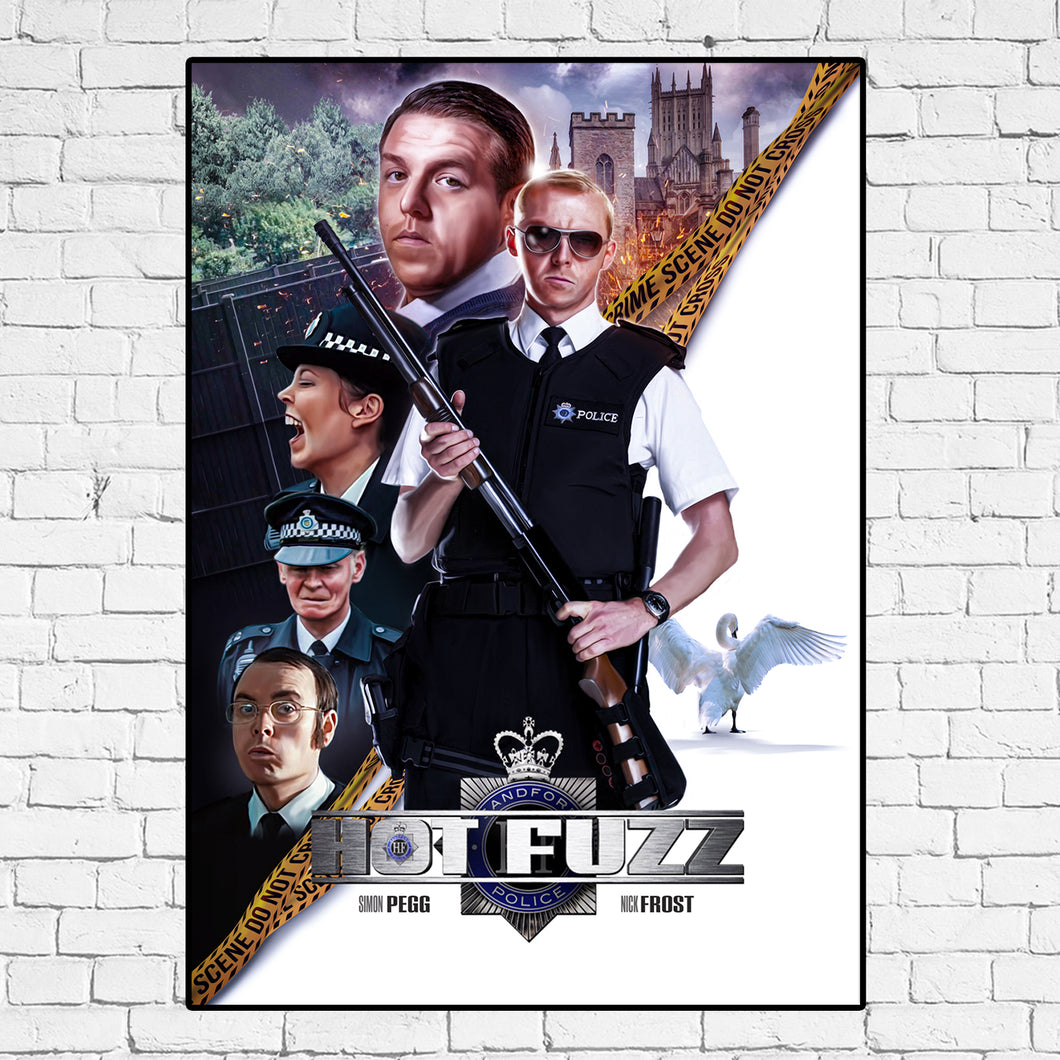 Hot Fuzz Fan Art Print (Non Official)